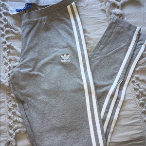 Adidas three stripe leggings